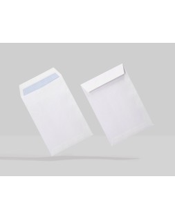 Sobre liderpapel bolsa n.15 blanco b5 176x250 mm tira de silicona caja de 500 unidades
