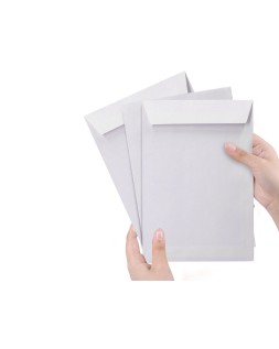 Sobre liderpapel bolsa n.15 blanco b5 176x250 mm tira de silicona caja de 500 unidades
