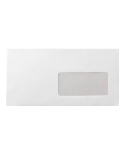 Sobre liderpapel n 3 blanco din americano ventana derecha 110x220 mm tira de silicona paquete de 25 unidades