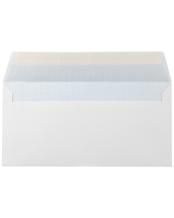 Sobre liderpapel n 5 blanco americano 115x225 mm tira de silicona paquete de 25 unidades