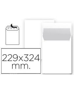 Sobre liderpapel bolsa n 8 blanco din 229x324 mm tira de silicona paquete de 25 unidades