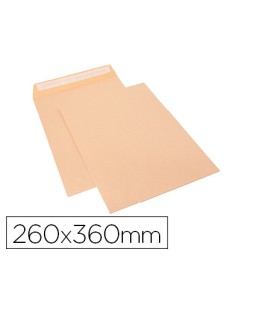 Sobre sam bolsa celulosa chamoix 90 gr tira de silicona 260x360 mm tira silicona caja 250 unidades