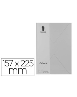 Sobre rossler coloretti c5 color gris claro 157x225 mm pack de 5 unidades