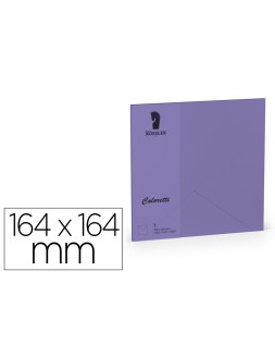 Sobre rossler coloretti cuadrado grande color lila 164x164xmm pack de 5 unidades
