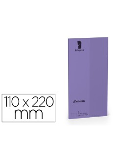 Sobre rossler coloretti dl americano color lila 110x220 mm pack de 5 unidades