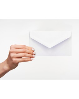 Sobre liderpapel blanco con fondo 95x162 mm engomado solapa de pico caja de 500 unidades