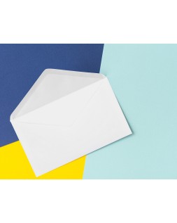 Sobre liderpapel blanco con fondo 95x162 mm engomado solapa de pico caja de 500 unidades