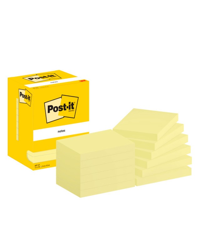 Bloc de notas adhesivas quita y pon post-it 76x102 mm con 100 hojas 657