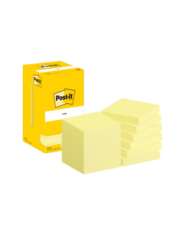 Bloc de notas adhesivas quita y pon post-it 76x76 mm con 100 hojas