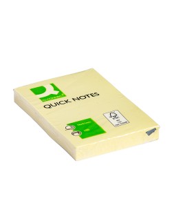 Bloc de notas adhesivas quita y pon q-connect 51x76 mm con 100 hojas