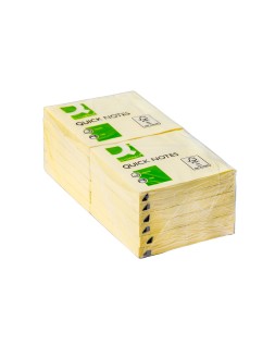 Bloc de notas adhesivas quita y pon q-connect 76x76 mm con 100 hojas
