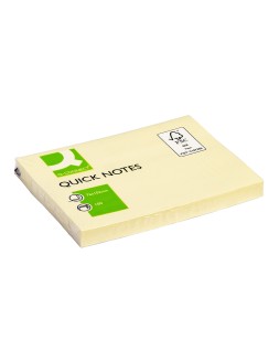 Bloc de notas adhesivas quita y pon q-connect 76x102 mm con 100 hojas