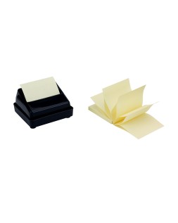 Bloc de notas adhesivas quita y pon q-connect 76x76 mm zig-zag