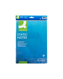 Bloc de notas electrostaticas quita y pon q-connect 210x297mm 100 hojas 5 colores fluorescentes