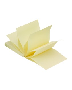 Soporte bloc de notas adhesivas quita y pon q-connect zigzag color negro con 1 bloc 76x76 mm