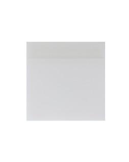 Bloc de notas adhesivas quita y pon q-connect 76x76 mm removible plastico translucido blanco 50 hojas