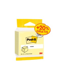 Bloc de notas adhesivas quita y pon post-it cubo 76x76 mm expositor suelo de 96 unidades surtidas 400x400x900 mm
