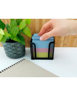 Taco papel liderpapel sin encolar colores 400 hojas 95x90x40 mm 80 g