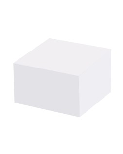 Taco papel liderpapel sin encolar blanco 400 hojas 95x90x40 mm 80 g