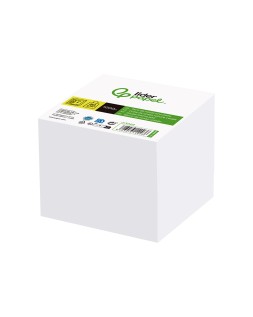 Taco papel liderpapel encolado blanco 1000 hojas 100x100x100 mm 80 g