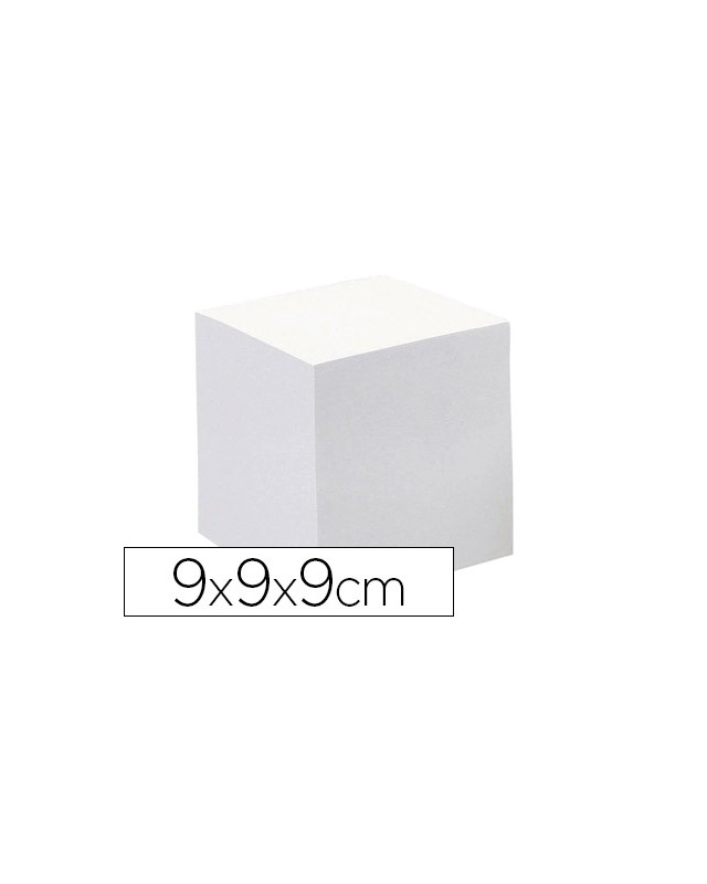 Taco papel quo vadis encolado blanco 680 hojas 100% reciclado 90x90x90 mm 90 g