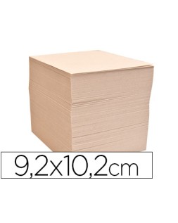 Taco papel liderpapel sin encolar crema 1000 hojas 92x102 mm 70 g