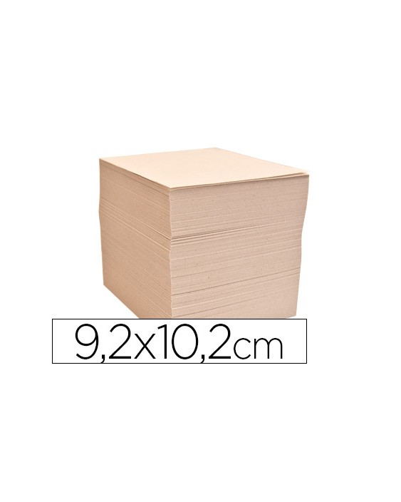Taco papel liderpapel sin encolar crema 1000 hojas 92x102 mm 70 g