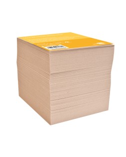 Taco papel liderpapel sin encolar crema 1000 hojas 92x102 mm 70 g
