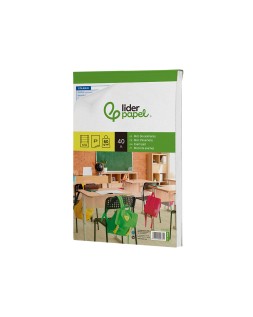 Bloc examenes liderpapel horizontal folio 40 hojas 60 g