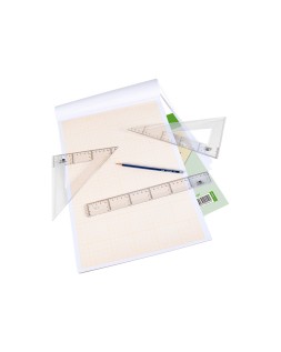 Bloc papel milimetrado liderpapel encolado 210x297 mm 50 hojas 80 g