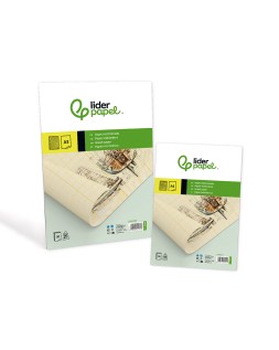 Bloc papel milimetrado liderpapel encolado 210x297 mm 50 hojas 80 g