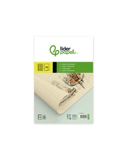 Bloc papel milimetrado liderpapel encolado 210x297 mm 50 hojas 80 g