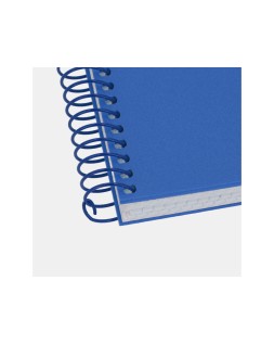 Cuaderno espiral antartik a4 tapa foam 80h 90gr cuadro 4mm con margen color azul
