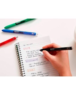 Boligrafo paper mate inkjoy retractil gel pen trazo 0,7 mm verde azulado