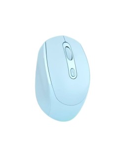 Raton q-connect optico inalambrico dpi 800/1200/1600 receptor usb 2,4 ghz azul claro
