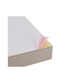 Papel autocopiativo liderpapel a4 prealzado triplicado blanco amarillo y rosa 80 g 500 hojas (167