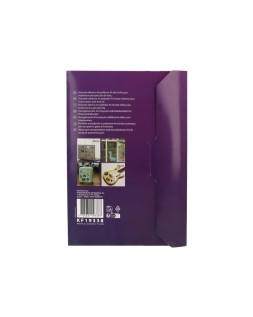 Etiqueta adhesiva q-connect poliester a4 blanco alto brillo para impresoras inkjet pack con 20 hojas