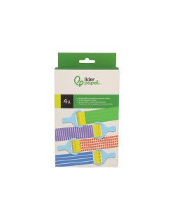 Esponja manualidades liderpapel rodillo con texturas goma foam caja con 4 unidades