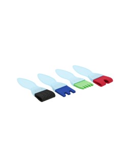 Esponja manualidades liderpapel pincel con formas goma eva caja con 4 unidades
