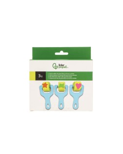 Esponja manualidades liderpapel rodillo con formas goma eva caja con 3 unidades