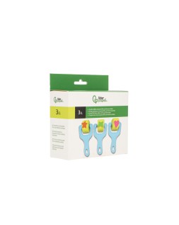 Esponja manualidades liderpapel rodillo con formas goma eva caja con 3 unidades