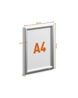 Marco portaanuncios durable outdoor a4 marco aluminio anodizado plata 350x260x12 mm