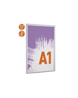 Marco portaanuncios durable outdoor a1 marco aluminio anodizado plata 895x645x12 mm