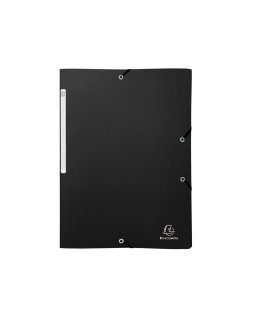 Carpeta exacompta gomas polipropileno titanio reciclado tres solapas din a4 pack de 4 unidades colores