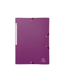 Carpeta exacompta gomas polipropileno titanio reciclado tres solapas din a4 pack de 4 unidades colores