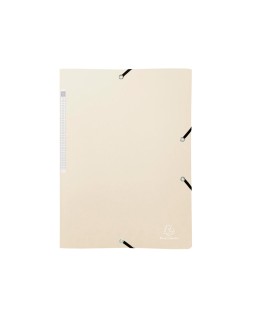 Carpeta exacompta gomas polipropileno titanio reciclado tres solapas din a4 pack de 4 unidades colores