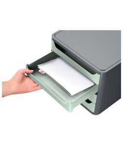 Fichero de cajones cep first 4 cajones color gris/verde salvia 288x346x234 mm