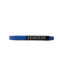 Rotulador zendesk marcador permanente azul punta redonda 5mm