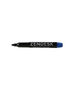 Rotulador zendesk marcador permanente azul punta redonda 5mm