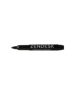 Rotulador zendesk marcador permanente negro punta redonda 5mm